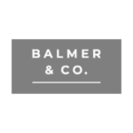 Balmer & Co. Logo of Balmer & Co. with text in capital letters on a grey background, offering an exclusive free audio demo.