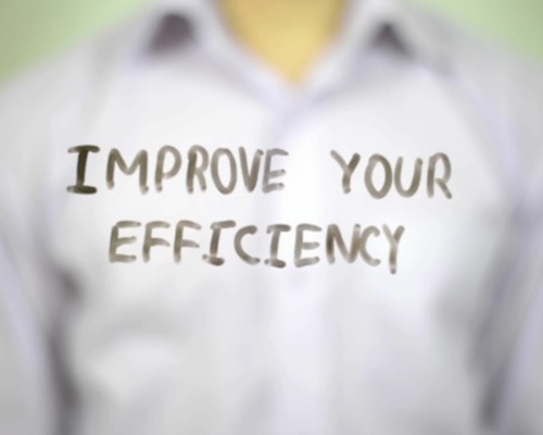improve-your-efficiency Person wearing a shirt with the words Improve Your Efficiency printed on it.